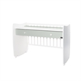 Bed DREAM NEW 60x120 white+milky green /transformed into a study desk/
